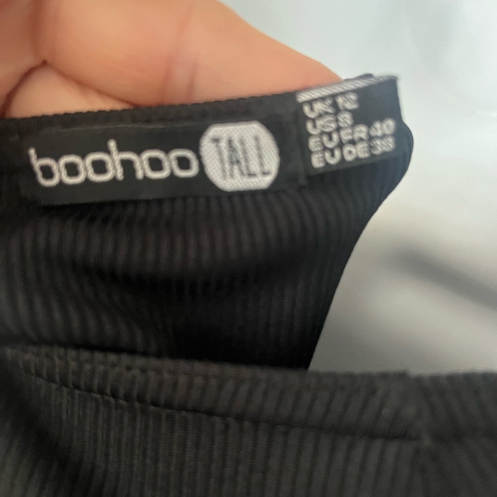 Boohoo Black Long Sleeve Sheath Dress - Picture 4 of 6